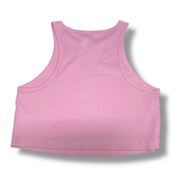 Wild Fable Pink Sleeveless Fitted Crop Tank Sz Large New - Picture 5 of 5